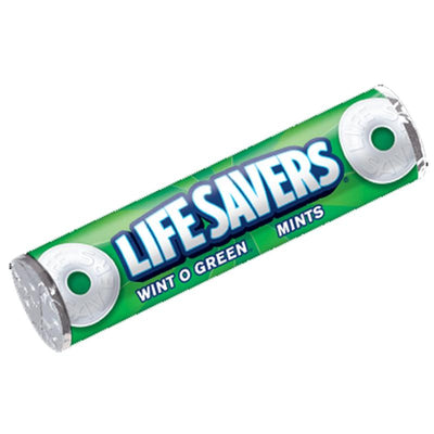 LifeSavers Wint O Green Mints, caramelle alla menta extra-fresh da 24g (1954213593185)