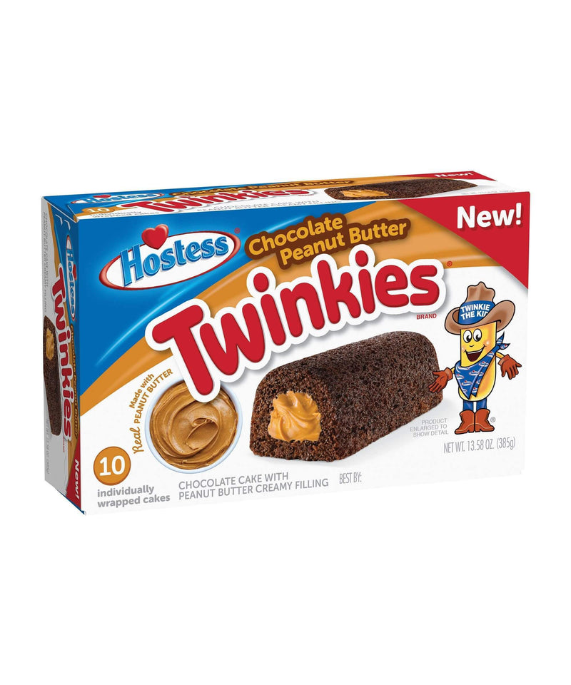 Hostess Twinkies Chocolate Peanut Butter, merendine al cioccolato e burro d&