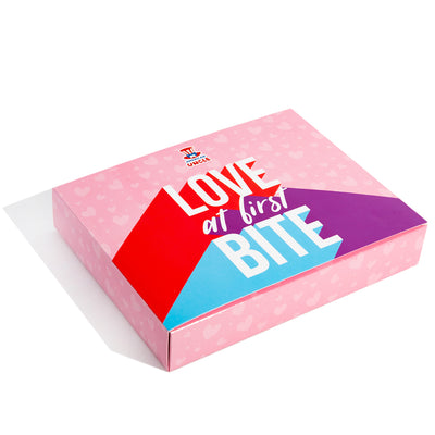 Love Bites Box, confezione da 12 scatoline di cioccolatini e caramelle
