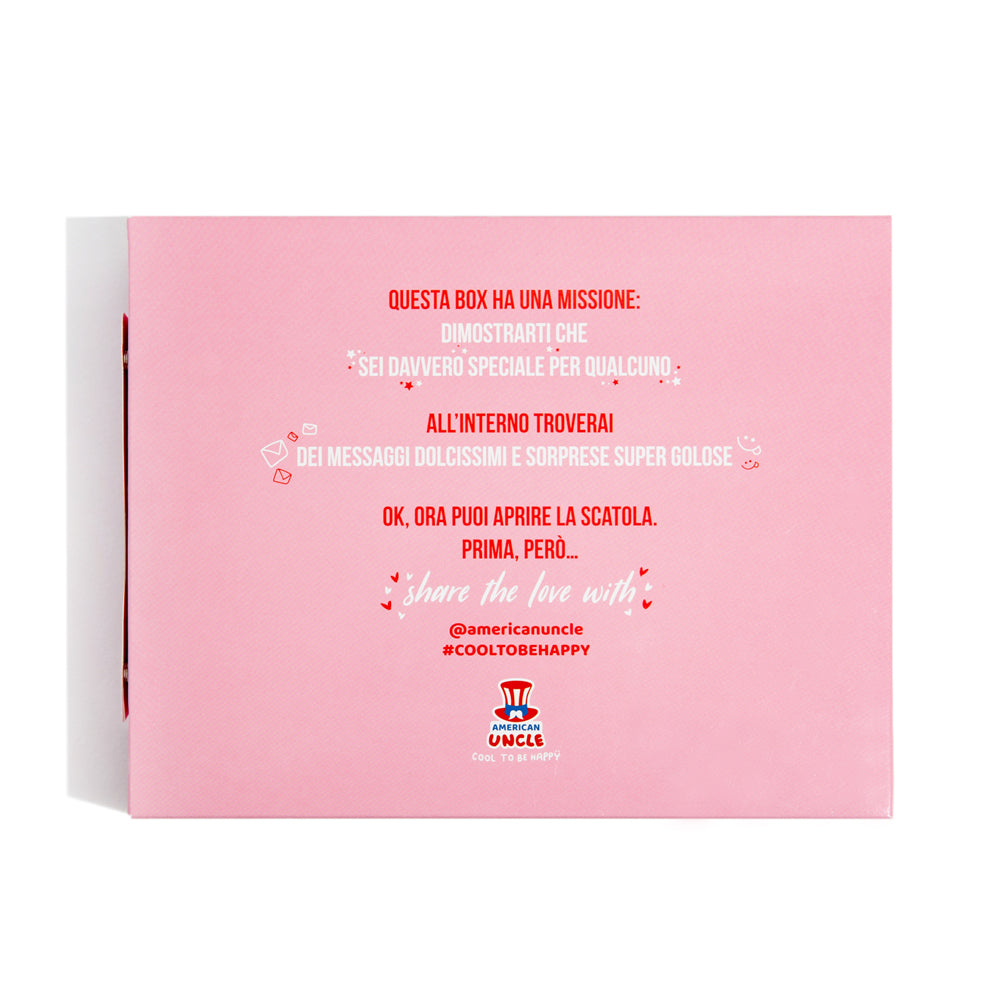Love Bites Box, confezione da 12 scatoline di cioccolatini e caramelle