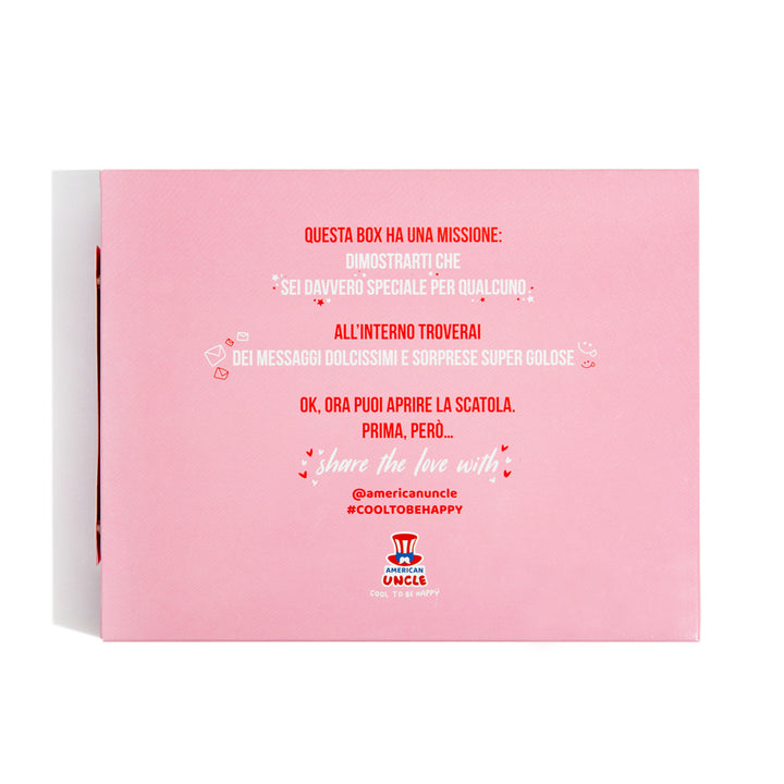 Love Bites Box, confezione da 12 scatoline di cioccolatini e caramelle