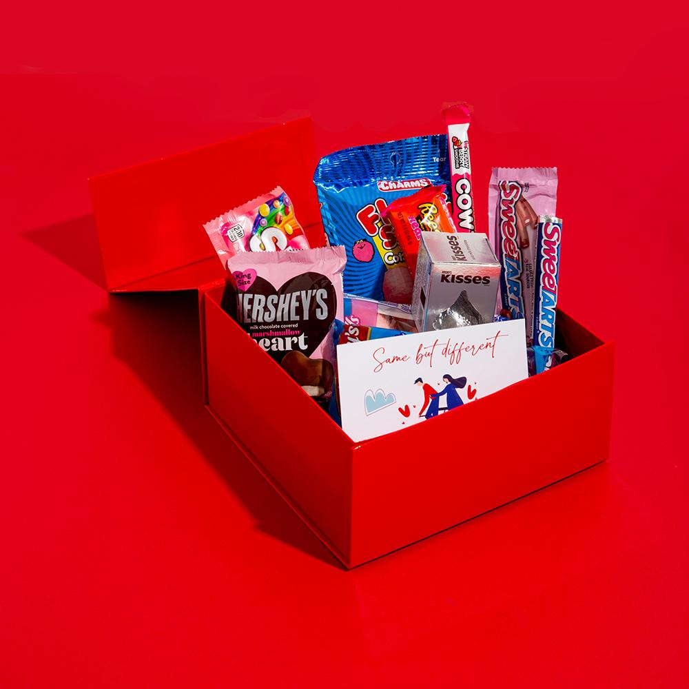 Idee regalo san valentino Box San Valentino , con portachiavi personal -  BERFUD American Food