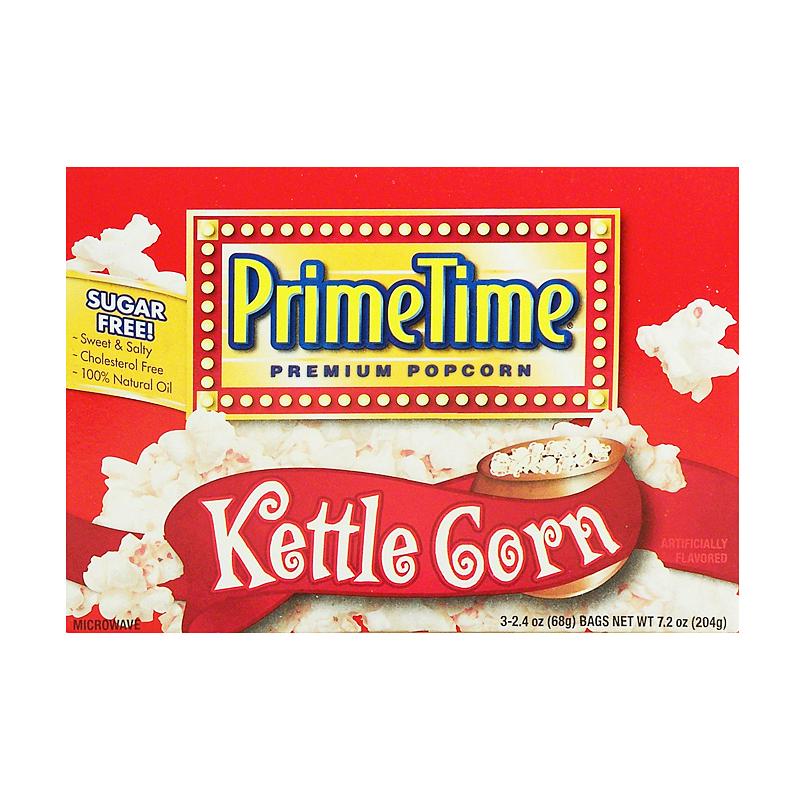 Prime Time PopCorn Kettle Corn, popcorn dolci al mais da 204g (1954234368097)