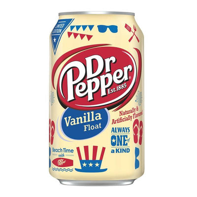 Dr Pepper Vanilla Float, bevanda alla vaniglia da 355 ml (1954222800993)
