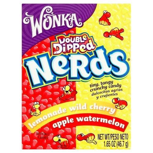 Wonka Nerds Watermelon Apple and Lemonade Wild Cherry, caramelle all&