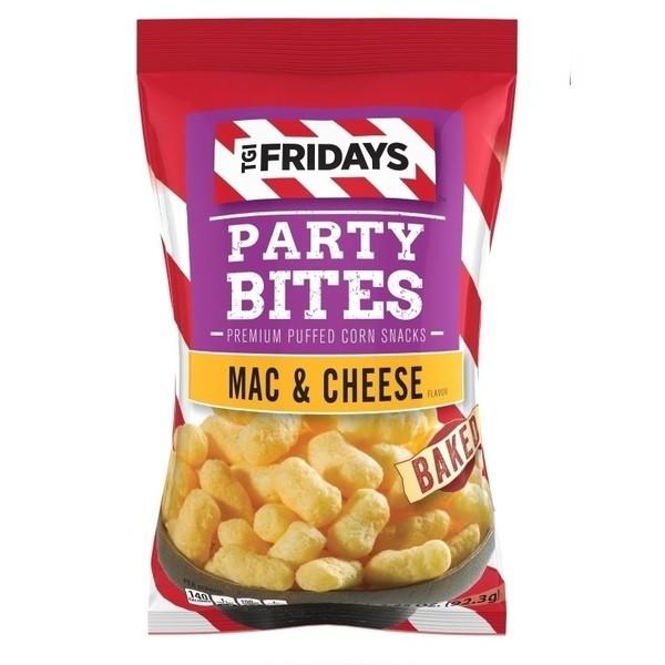 TGI Fridays Party Bites Mac and Cheese Baked, patatine al formaggio da 92.3g (1954209267809)