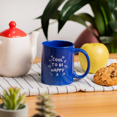 Mug Cool to be Happy, tazza originale in ceramica, idea regalo