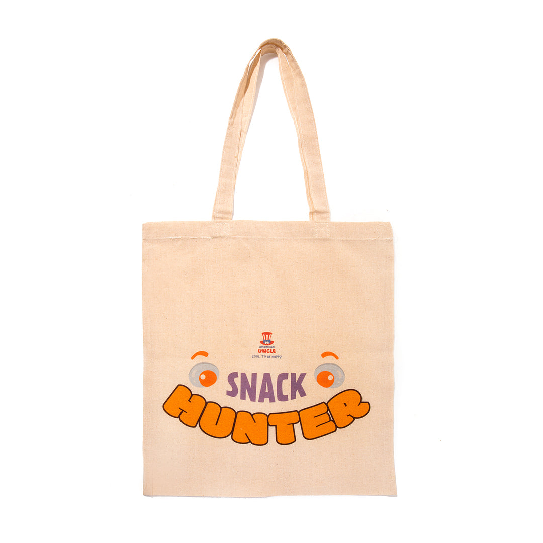 Shopper Snack Hunter - borsa color avana in cotone resistente - 35x40cm ...