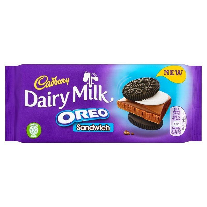 Oreo Cadbury Milk Sandwich, barretta di cioccolato con cookie da 92g (1954210775137)