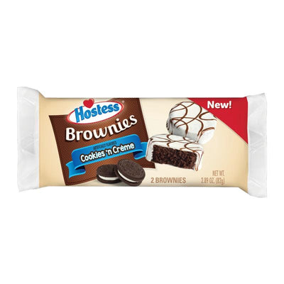 Hostess Brownies Cookies'n Crème, brownies a crema e cioccolato nel formato maxi (1954239414369)