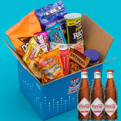 [Coca Cola Specialty Edition] Americanbox del mese, da almeno 40 prodotti: dolce, salato e bevande (4728365318241)