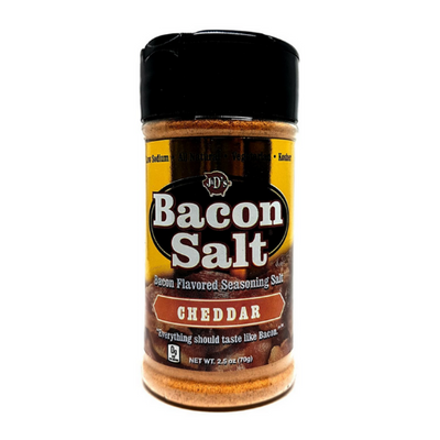 J&D's Cheddar Bacon Salt, confezione di aroma al bacon grigliato aromatizzato al cheddar da 70g (4045484327009)