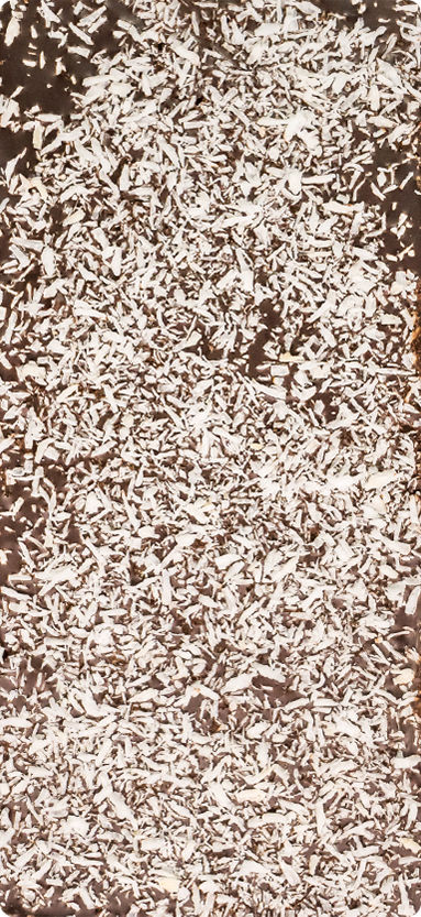 ChocoLetter Dark Choco & Coconut, tavoletta di cioccolato fondente artigianale con granella di cocco da 100g