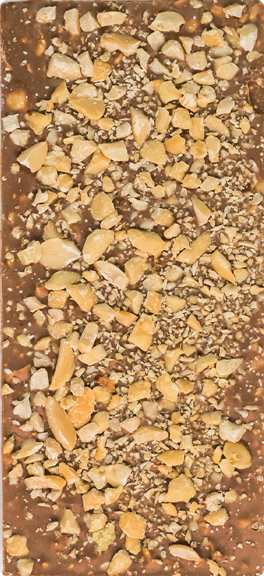 ChocoLetter Milk Choco & Peanuts, tavoletta di cioccolato al latte artigianale con arachidi da 100g