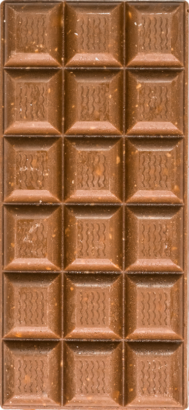 ChocoLetter Milk Choco & Peanuts, tavoletta di cioccolato al latte artigianale con arachidi da 100g