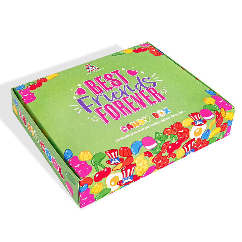 Candy box “Best Friends Forever”, scatola di caramelle gommose da comporre con le preferite della tua migliore amica