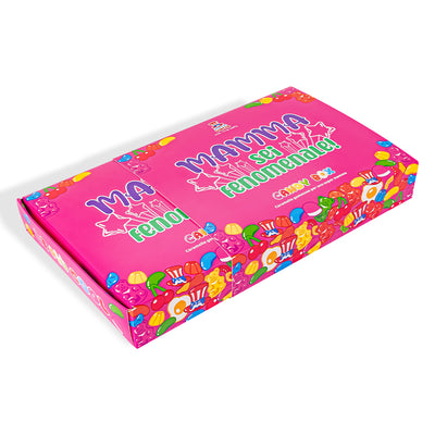 Candy box 'Mamma sei fenomenale', scatola di caramelle gommose da comporre con le preferite della mamma