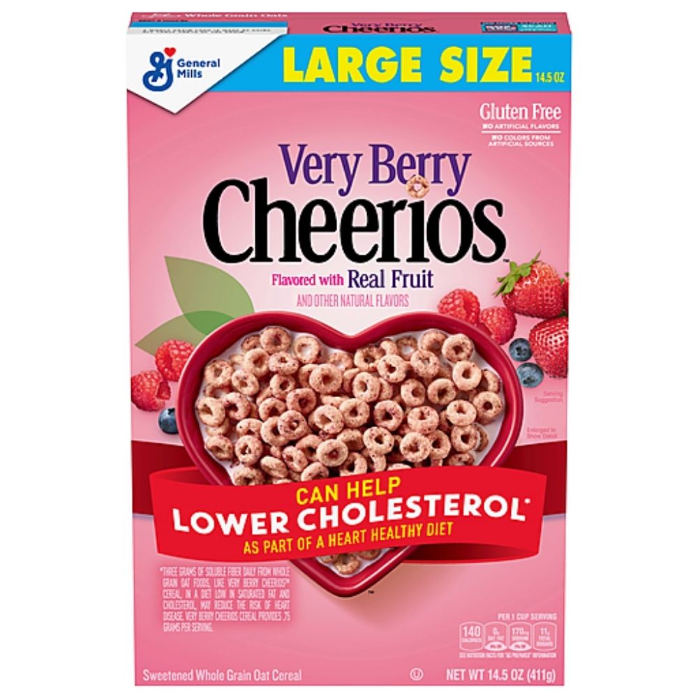 Cheerios Very Berry Large Size - cereali ai frutti di bosco da 411g –  American Uncle