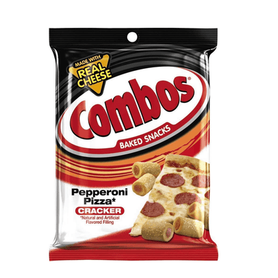 Combos Pepperoni Pizza Cracker Big Pack, cracker gusto pizza al salame piccante nel formato maxi (2049565982817)
