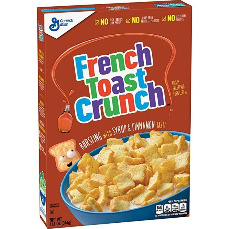 French Toast Crunch Cereal, cerali alla cannella e sciroppo d&