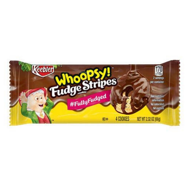 Fudge Stripes Cookies Whoopsy, biscotti al cioccolato da 66g (4503120674913)