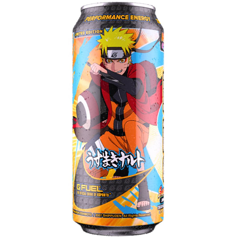 Confezione da 473ml di energy drink G Fuel Naruto