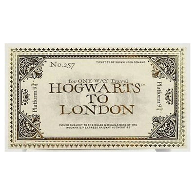 Harry Potter biglietto Hogwarts