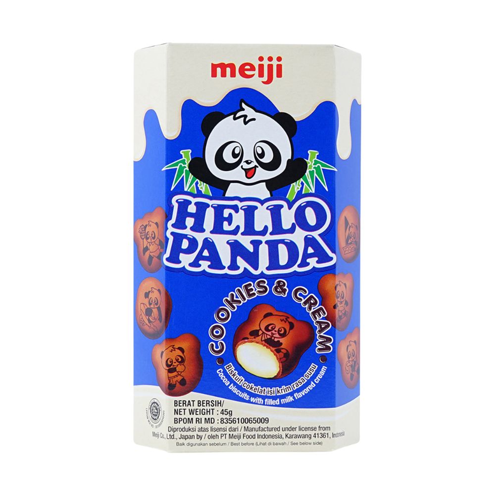 Hello Panda Cookies & Cream - biscotti al cioccolato ripieni di crema ...