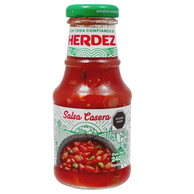 Confezione da 240g di salsa piccante speziata Herdez Salsa Casera