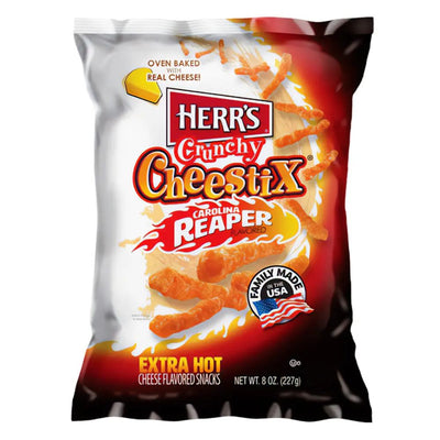 Herr's Crunchy Cheestix Carolina Reaper Flavored 227g