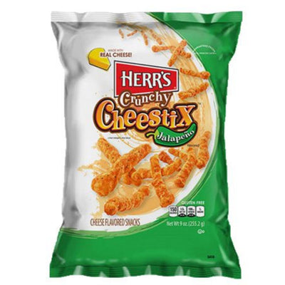 Herr's Crunchy Cheestix Jalapeño 255g