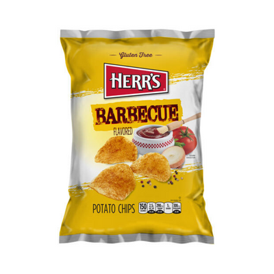 Herr's Barbecue Potato Chips, patatine al barbecue da 28g (4503114416225)