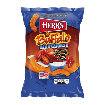 Herr's Buffalo Blue Cheese, confezione di patatine al formaggio al gusto buffalo da 200g (4173639483489)