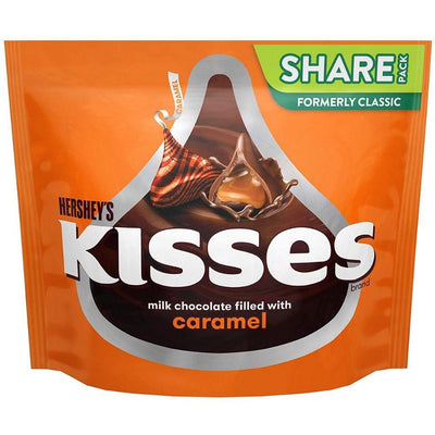 Hershey's Kisses Milk Chocolate Filled With Caramel, cioccolatini ripieni di caramello da 286g