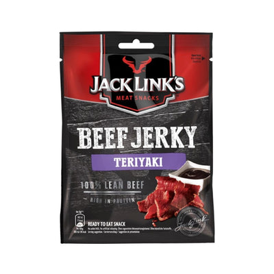 Jack Link's Beef Jerky Teriyaki, carne essiccata all'aroma di salsa teriyaki da 25g