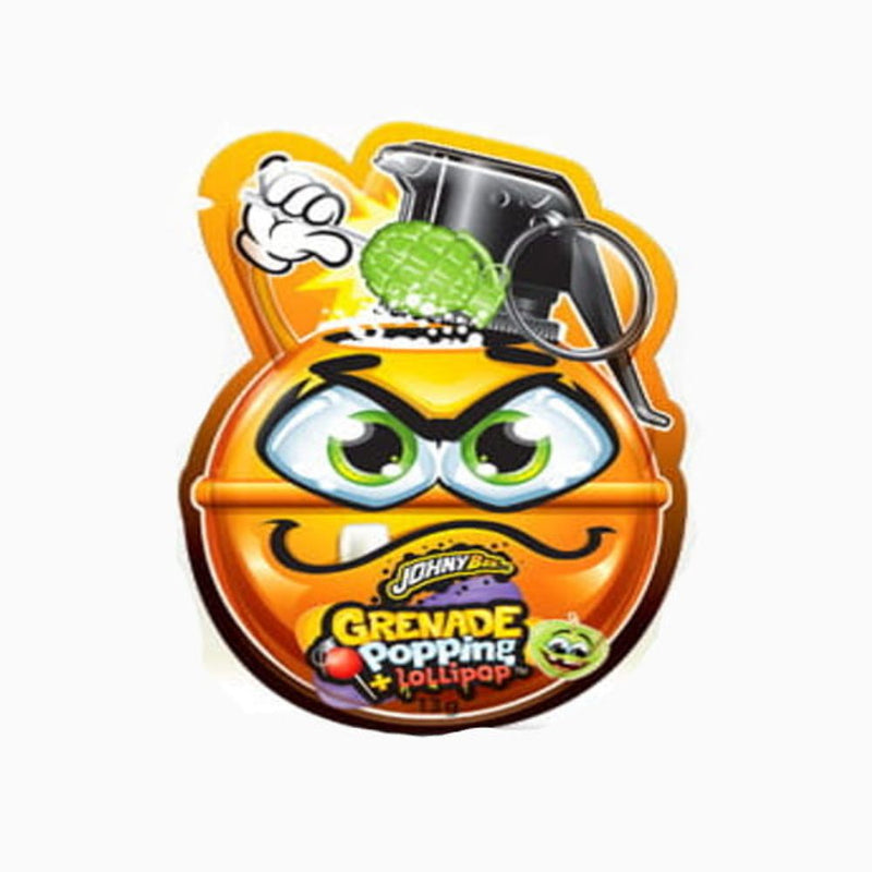 Johny Bee Granade Green Apple Popping Lollipop