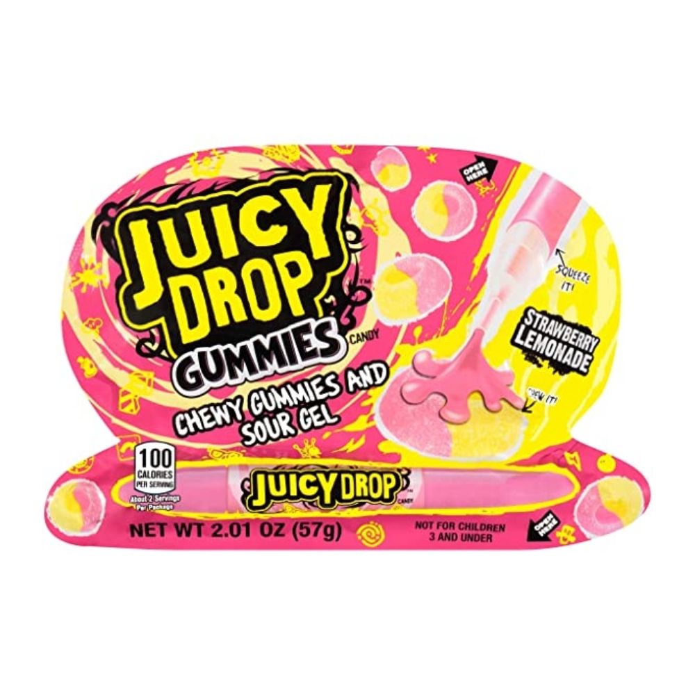 Juicy Drop Chew Raspberry Gel - caramelle gommose ai mirtilli con gel aspro  da 67g – American Uncle