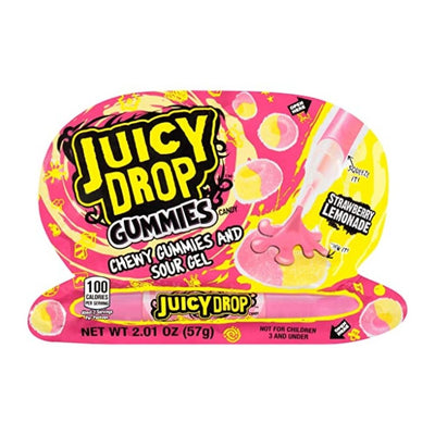 Extreme Juicy Drop Gummies and Sour Gel Strawberry Lemonade