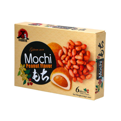 Confezione da 210g di merendine mochi al burro d'arachidi Kaoriya Mochi Peanut Flavor