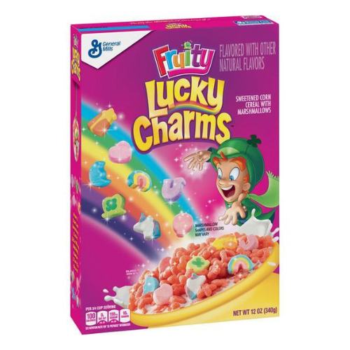 Lucky Charms Fruity, confezione di cereali alla frutta da 340g (4030772936801)
