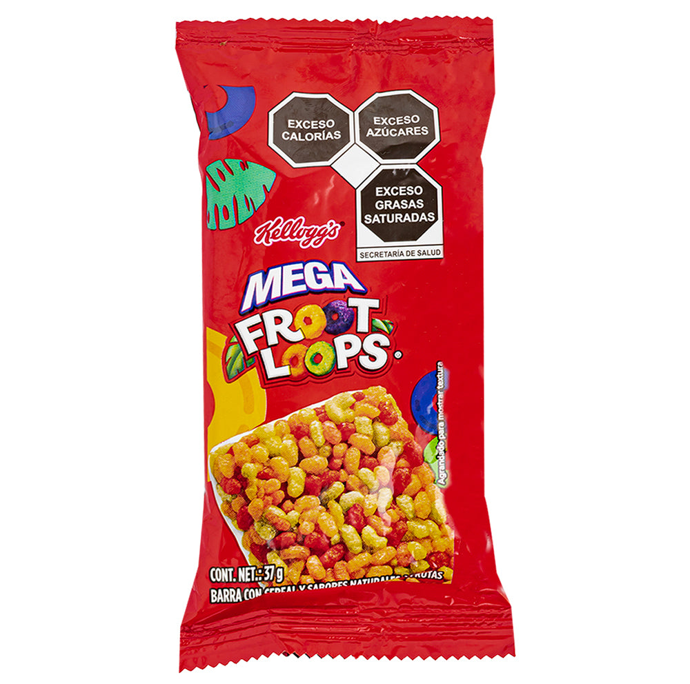 Confezione di Kellogg's mega froot loops da 37g
