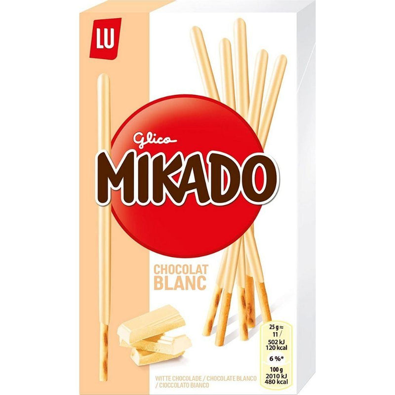 Mikado Bianco, bastoncini di cioccolato bianco da 70g