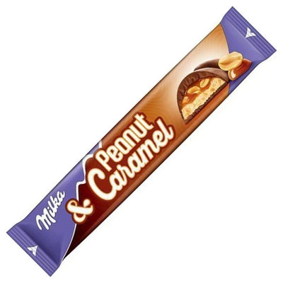Milka Peanut & Caramel, barretta di cioccolato con crema di arachidi e caramello da 37g