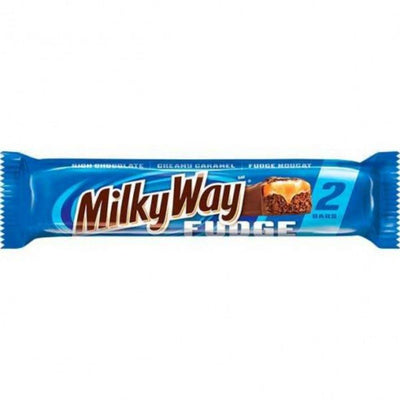 MilkyWay Fudge, 2 barrette al cioccolato ripieno di caramello e torrone fondente da 85.1g