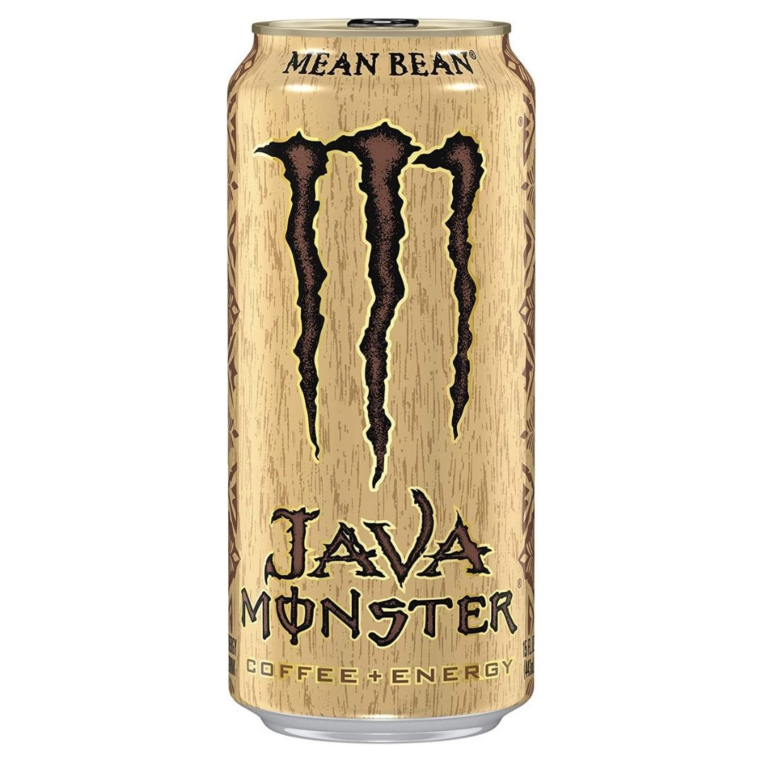 (Monster non da collezione, danneggiata) Monster Java Mean Bean, energy drink al caffè e panna da 443ml