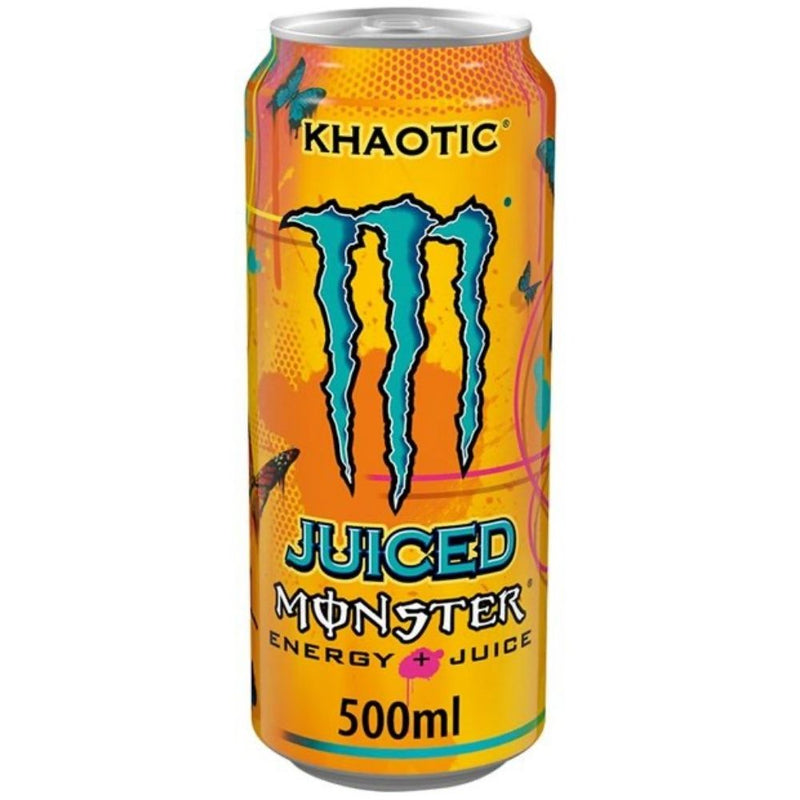 (Monster non da collezione, danneggiata) Monster Khaotic, energy drink all&