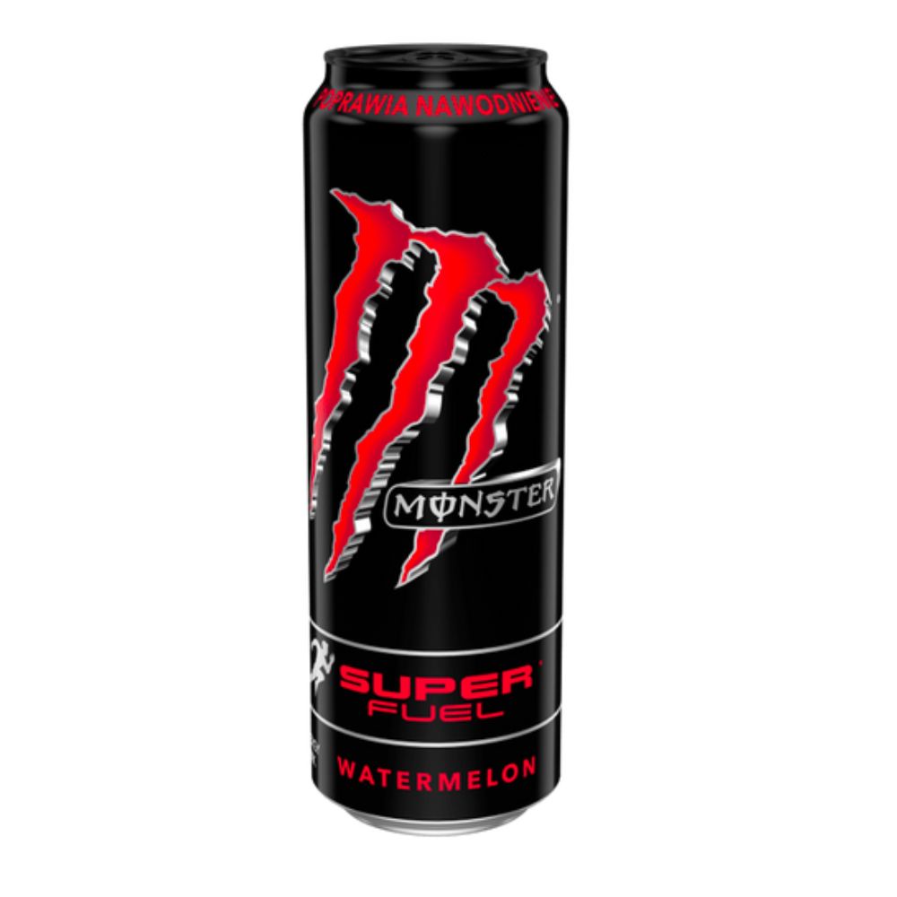 (Monster non da collezione, danneggiata) Monster Super Fuel Watermelon, energy drink all'anguria da 568ml