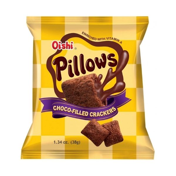 Oishi Pillows Choco Filled Crackers