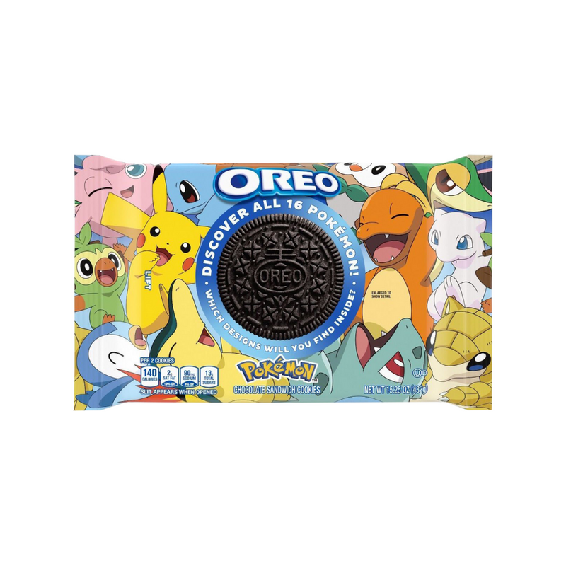 Oreo Pokémon Limited Edition, biscotti Oreo al cioccolato da 432g