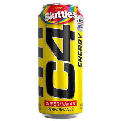 Confezione da 473ml di energy drink alla frutta Original Skittles C4 Energy Superhuman
